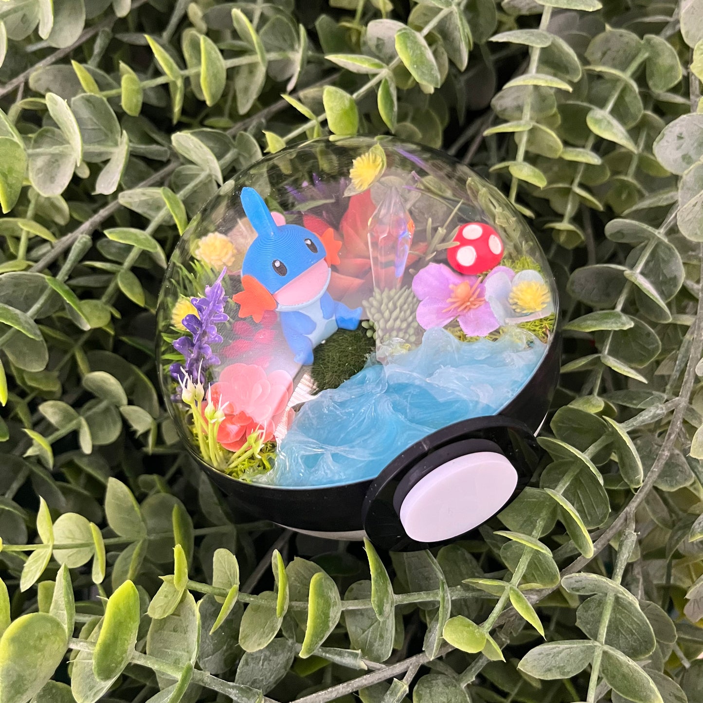 Mudkip Pokeball Terrarium