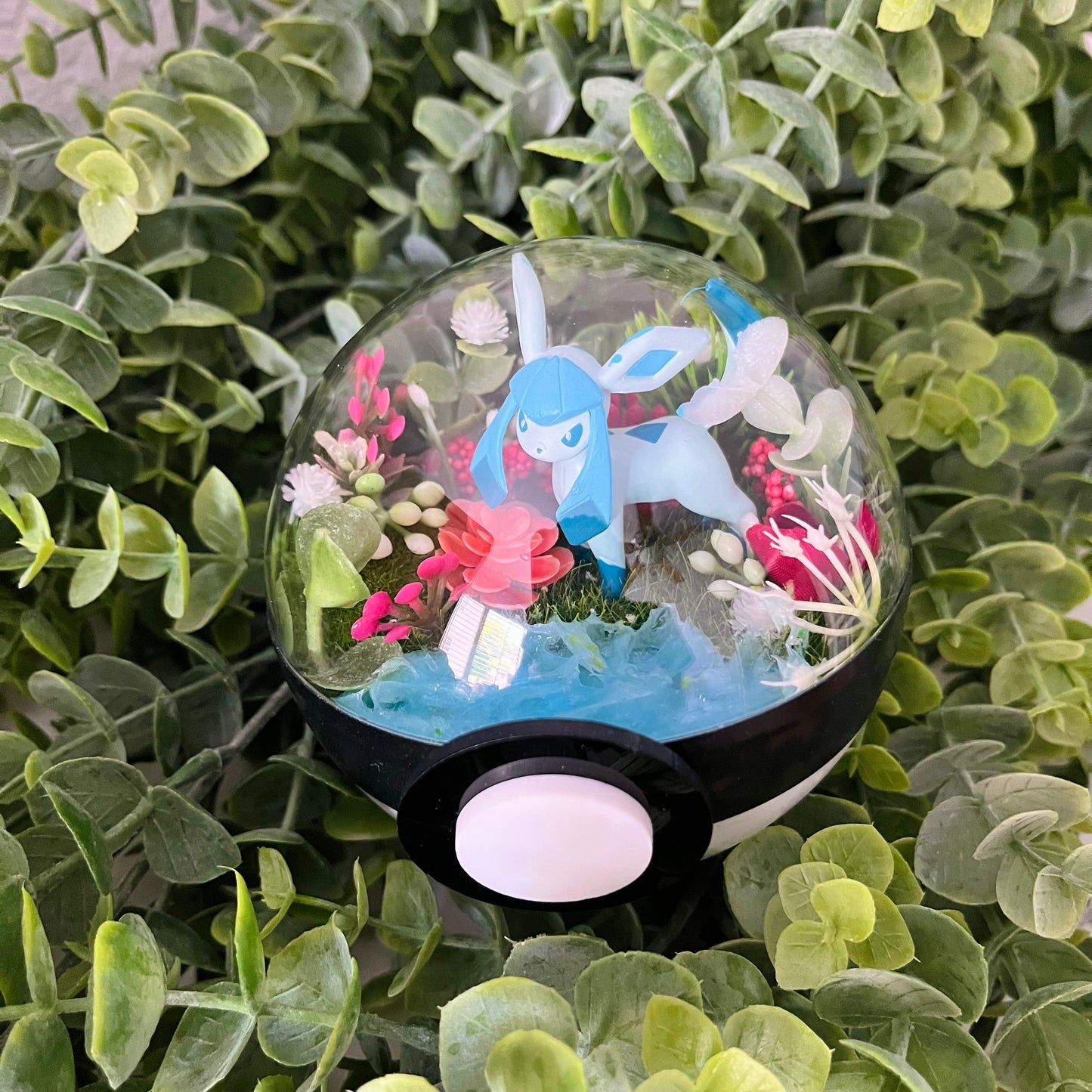 Glaceon Pokeball Terrarium