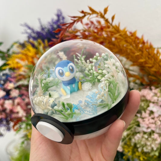 Piplup Pokeball Terrarium