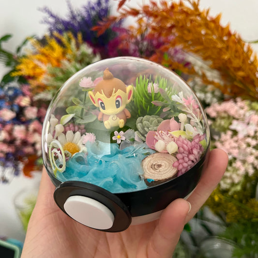 Chimchar Pokeball Terrarium