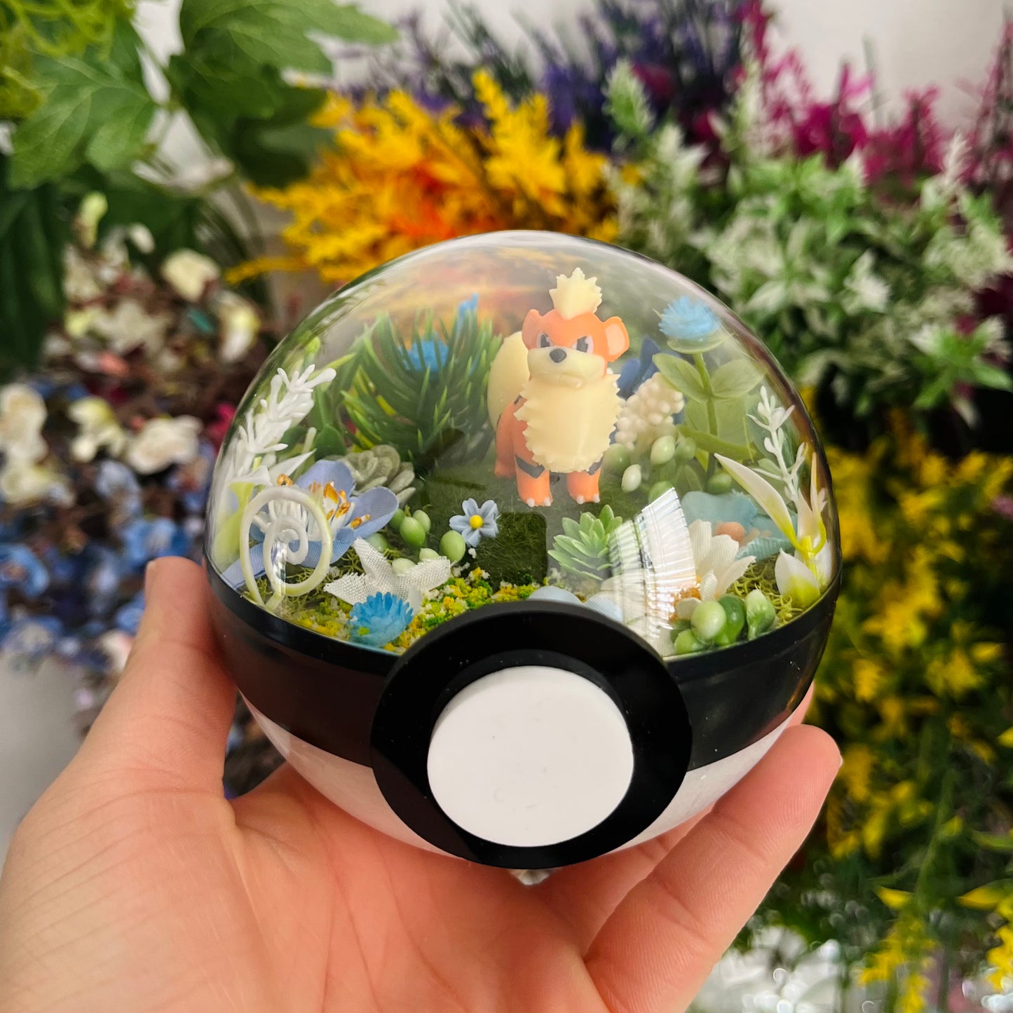 Growlithe Pokeball Terrarium