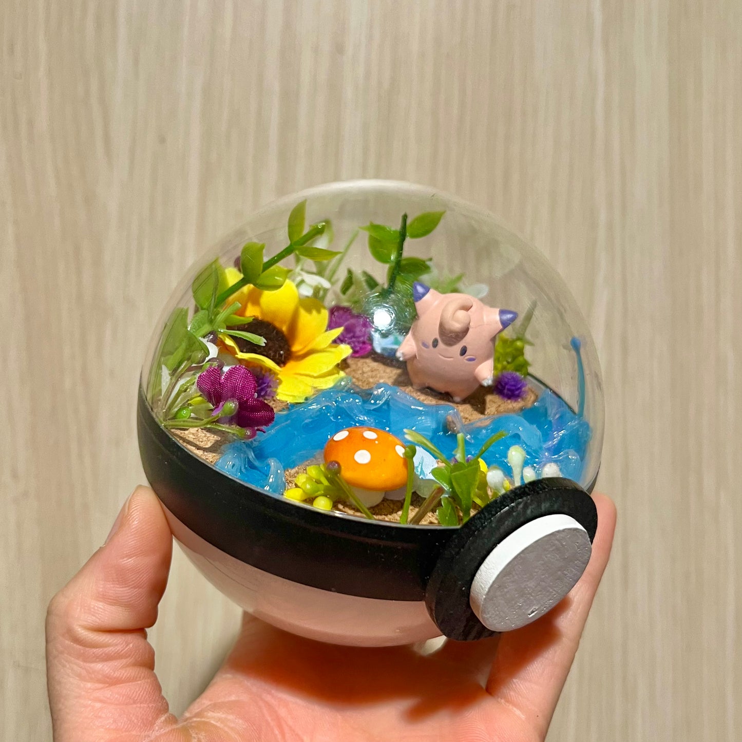 Clefairy Riverside Pokeball Terrarium *discount for older design*