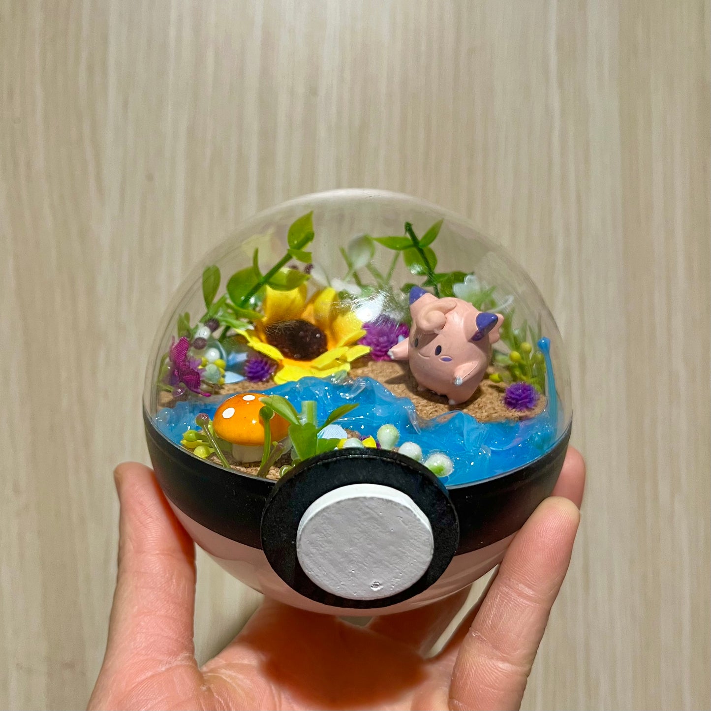 Clefairy Riverside Pokeball Terrarium *discount for older design*