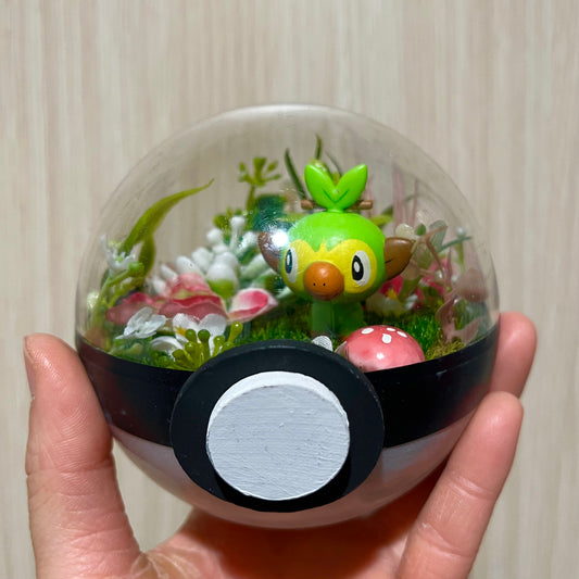 Grookey Floral Pokeball Terrarium *discount for older design*