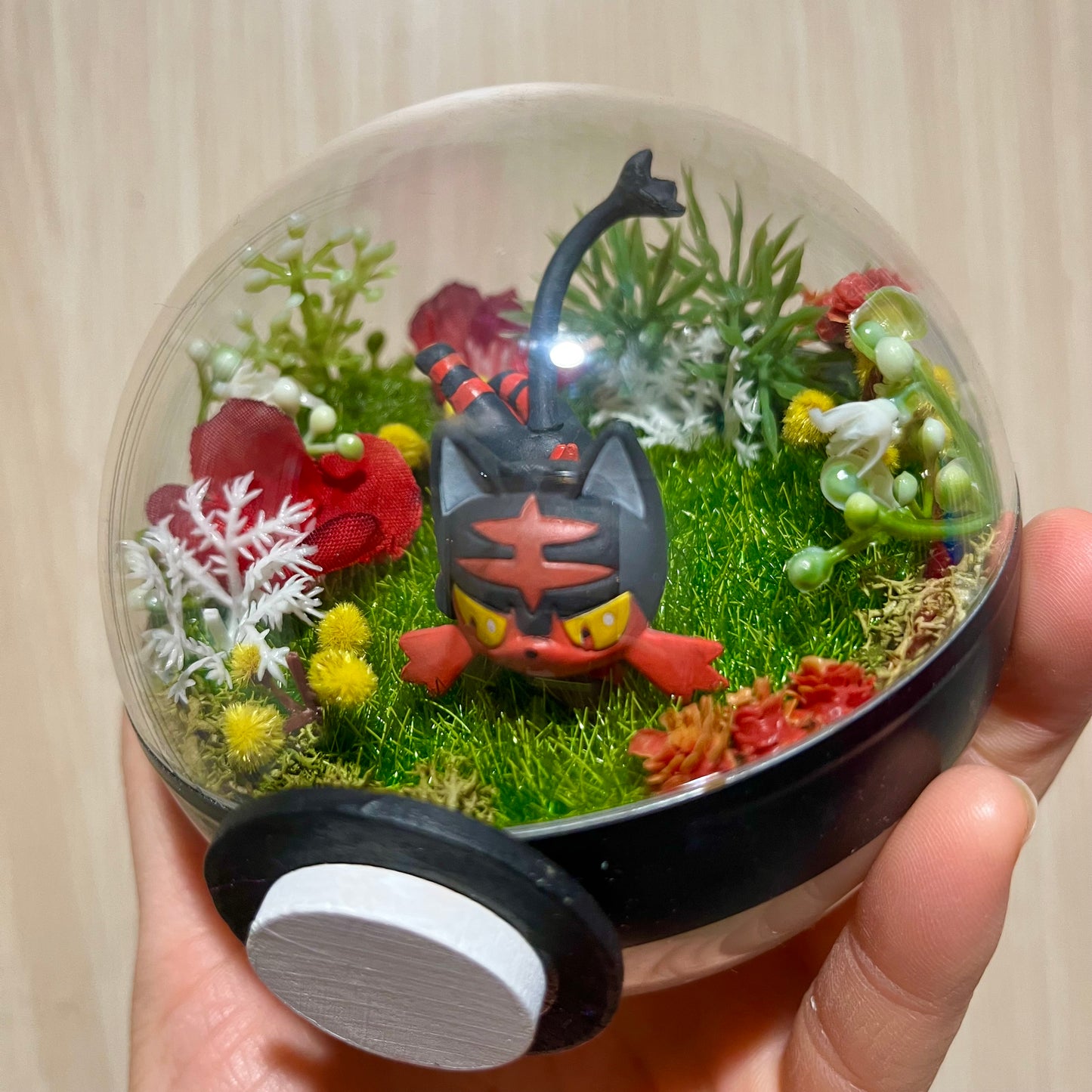 Litten Garden Pokeball Terrarium *discount for older design*