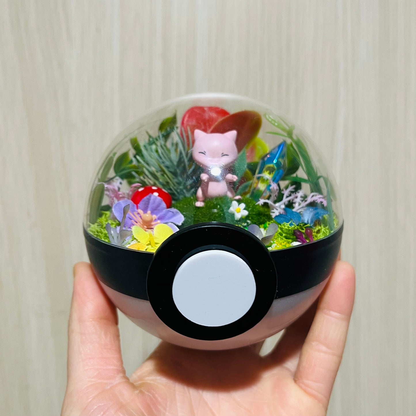 Mew Spring Pokeball Terrarium