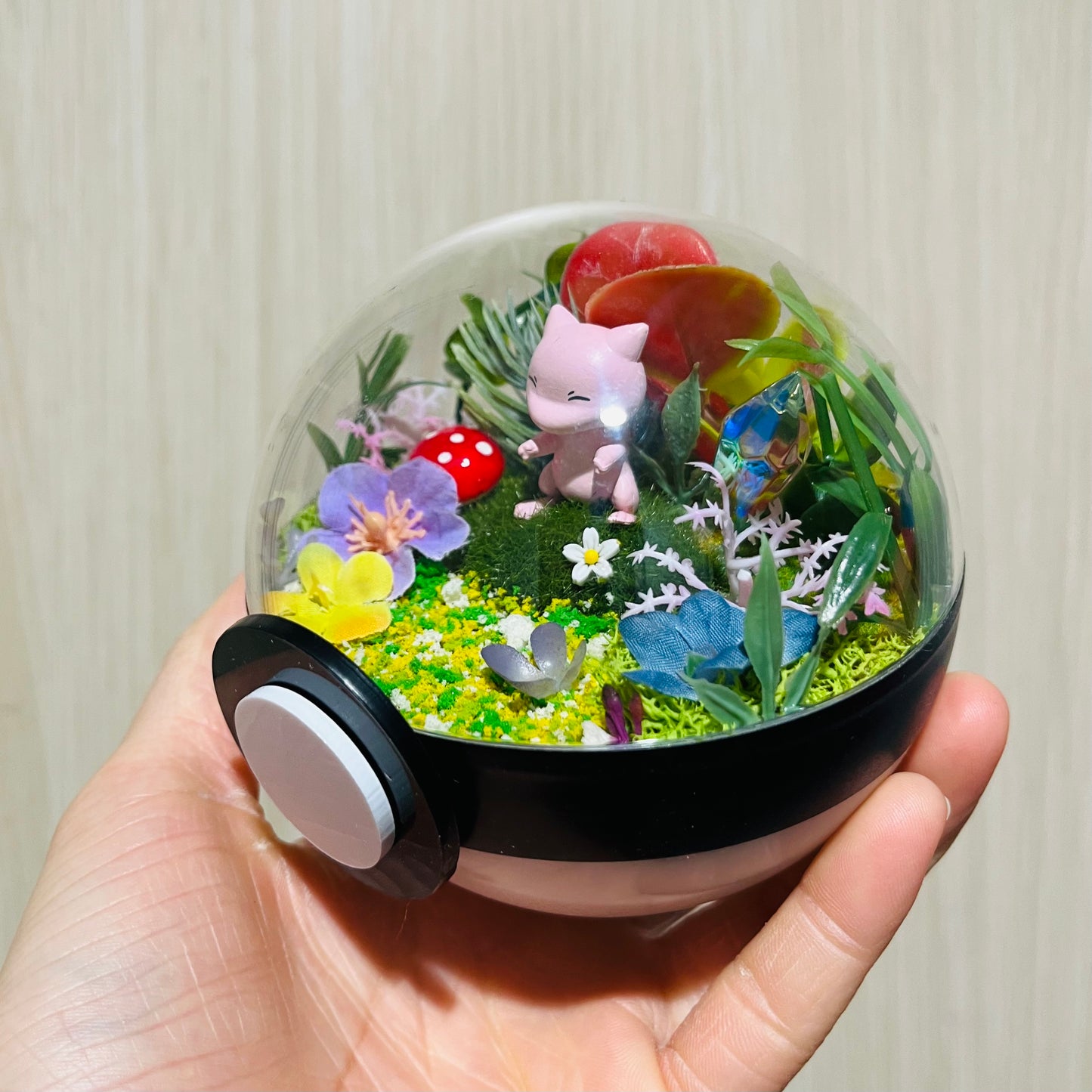 Mew Spring Pokeball Terrarium