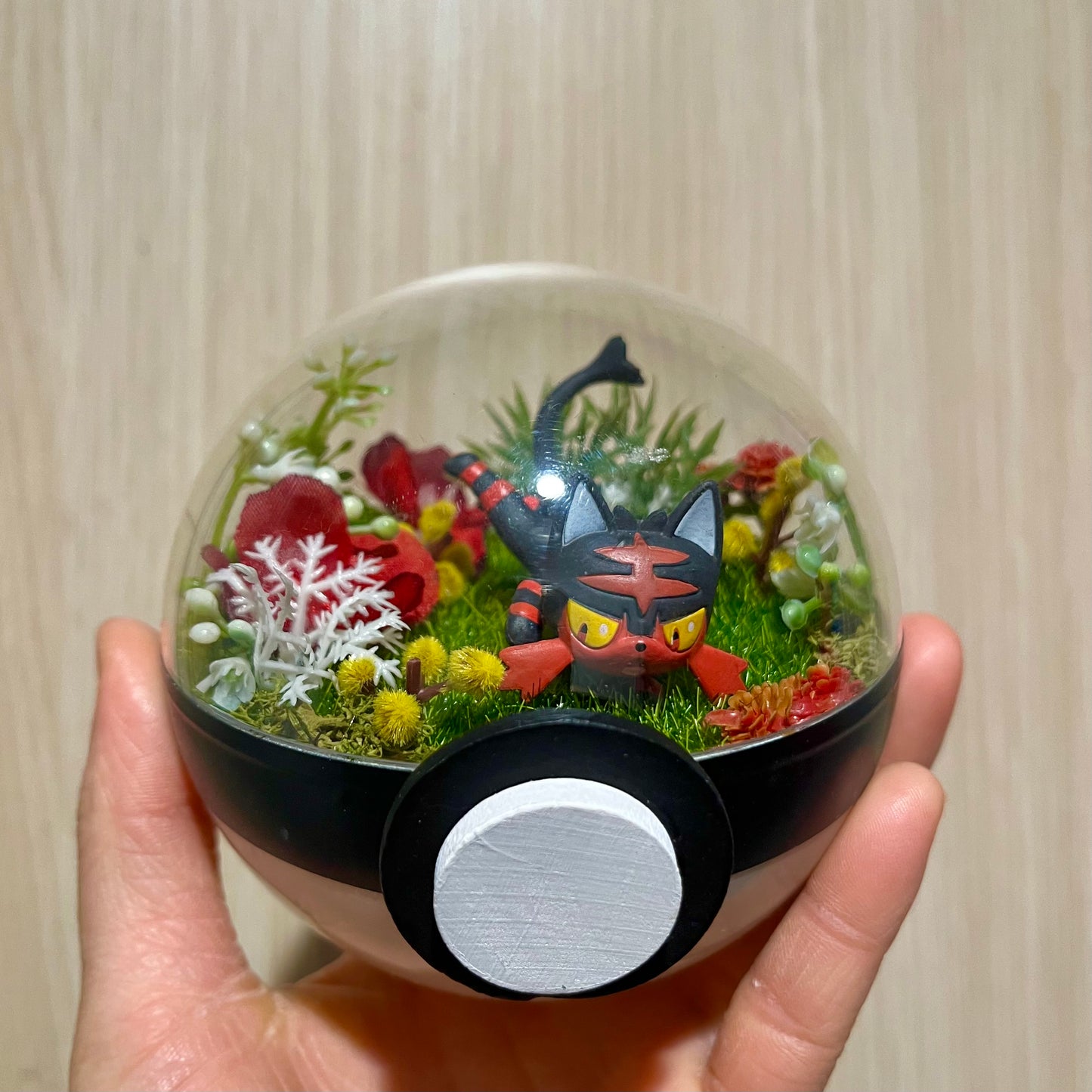 Litten Garden Pokeball Terrarium *discount for older design*