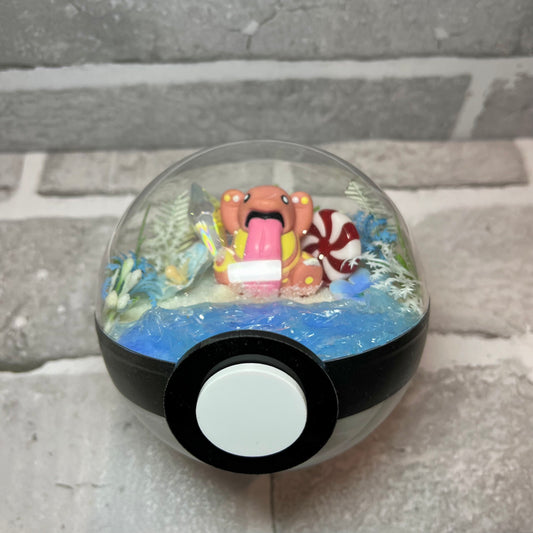 Lickitung Icy Pokeball Terrarium