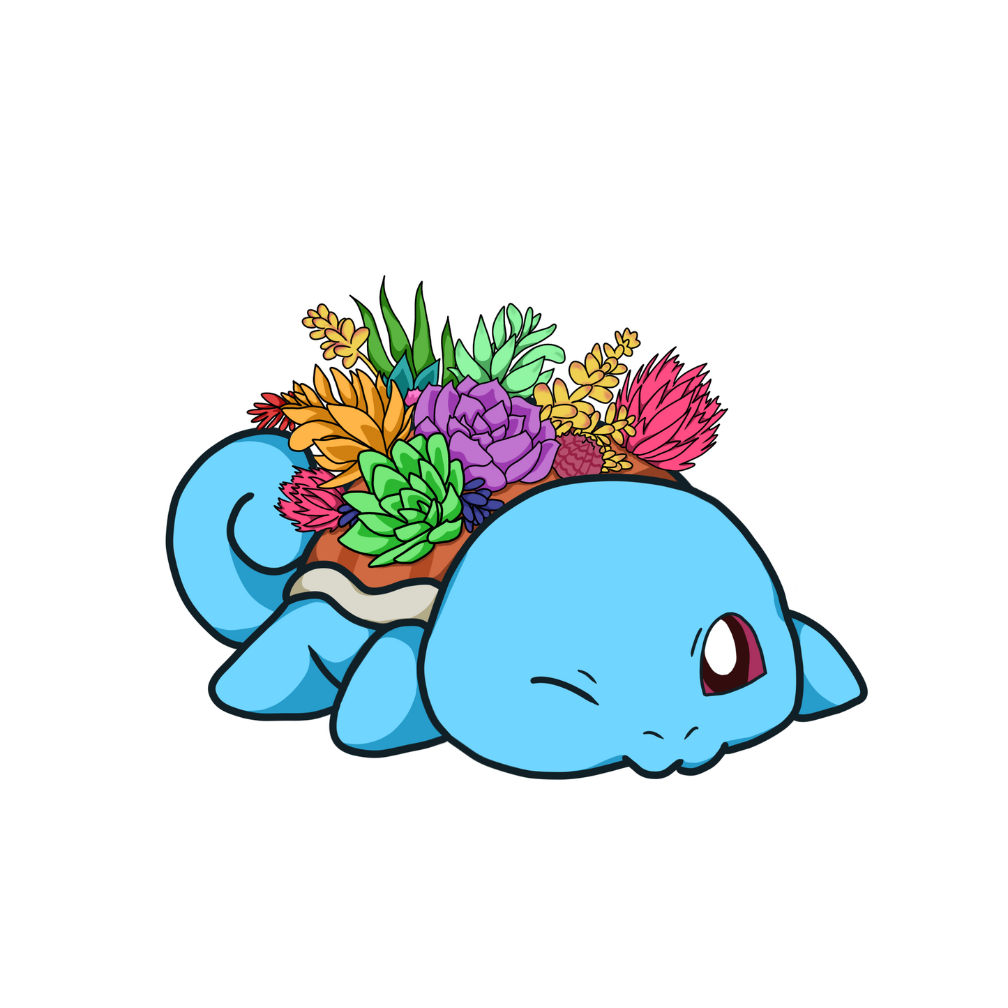 Squirtle Succulents Sticker