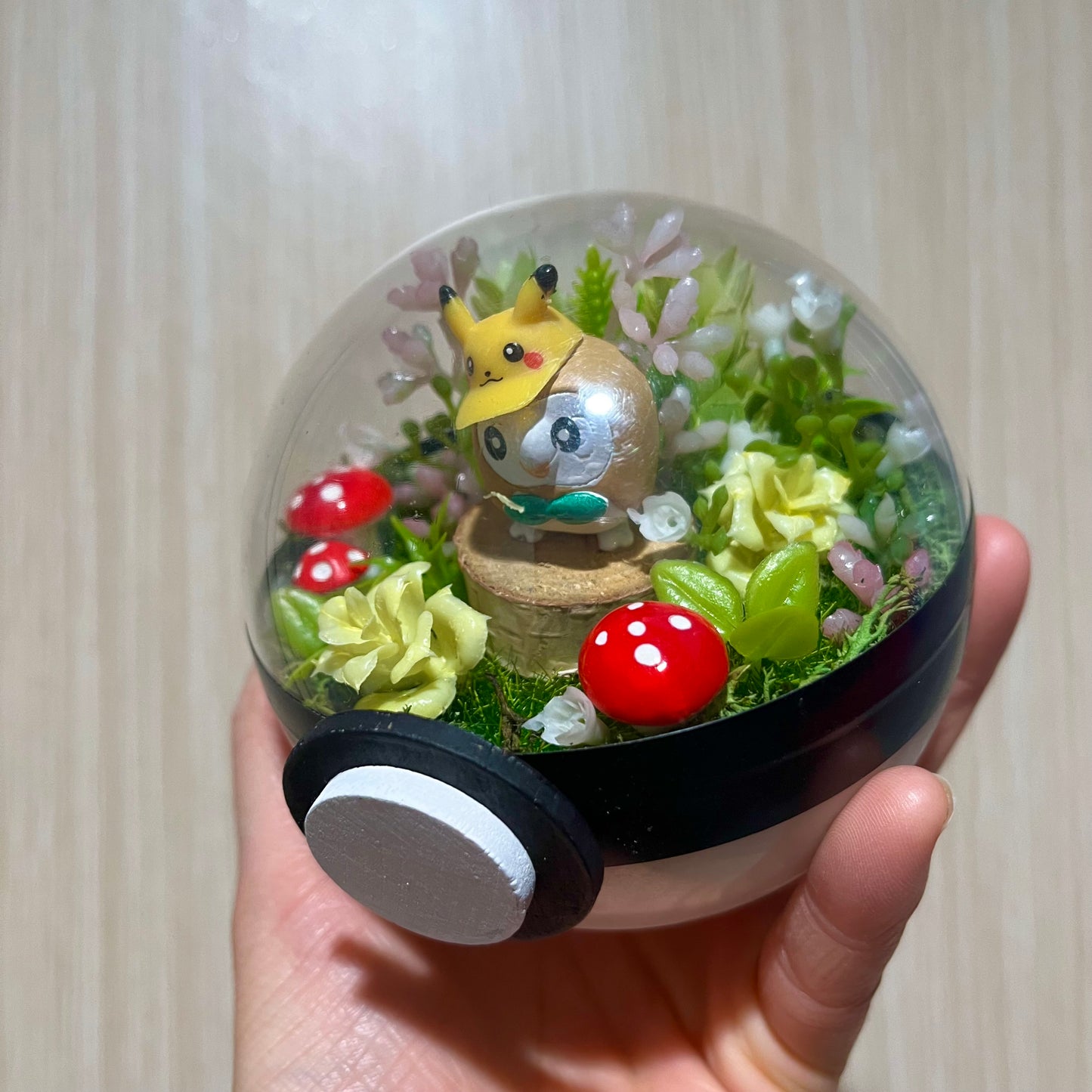 Rowlet Forest Pokeball Terrarium *discount for older design*