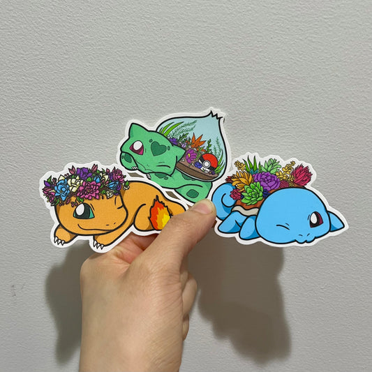 Kanto Starters Stickers