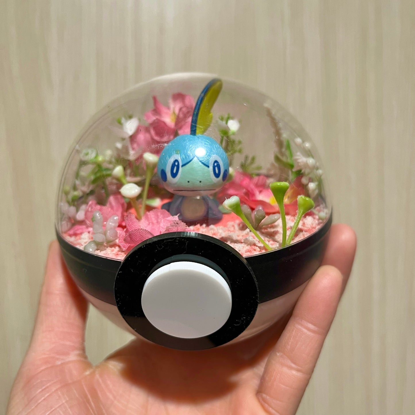 Sobble Sakura Pokeball Terrarium *discount for flaw*