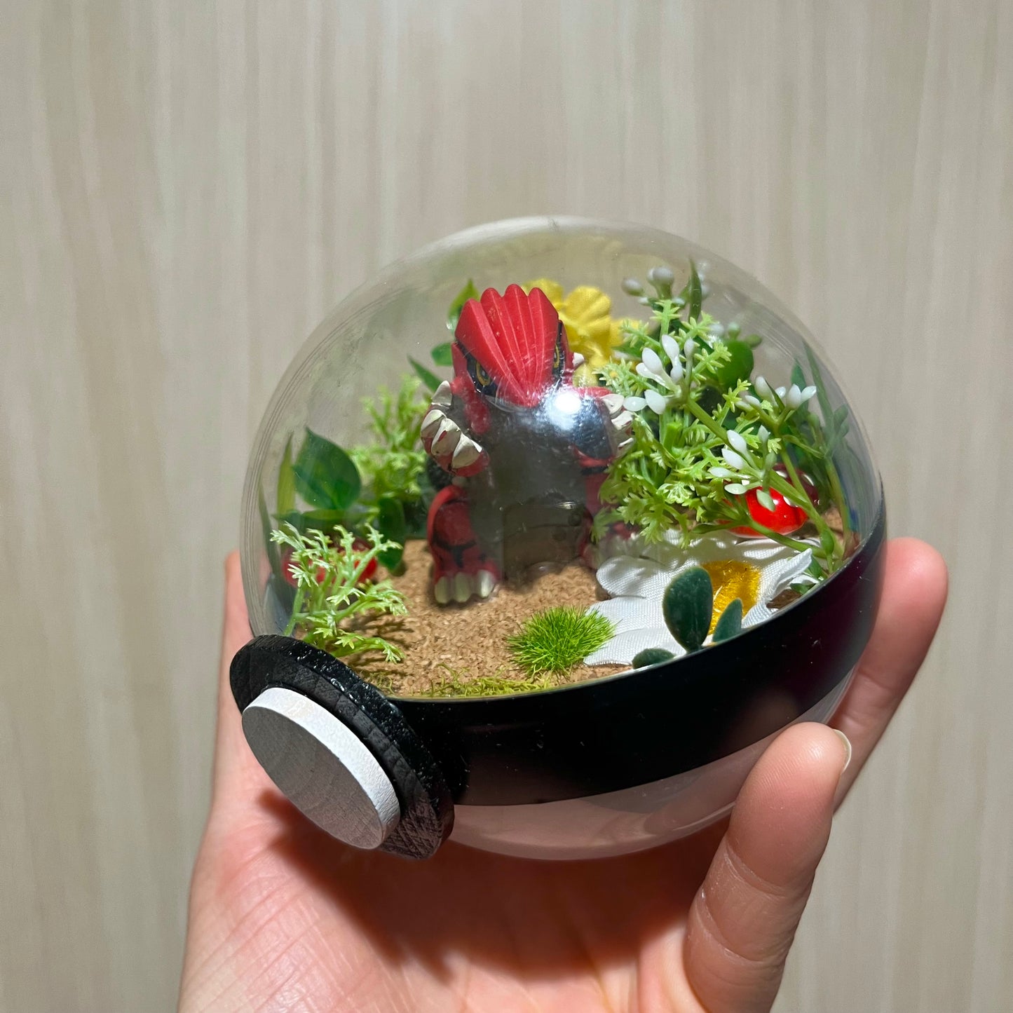 Groudon Pokeball Terrarium *discount for older design*