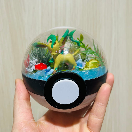 Leafeon Riverside Pokeball Terrarium *discount for flaw*