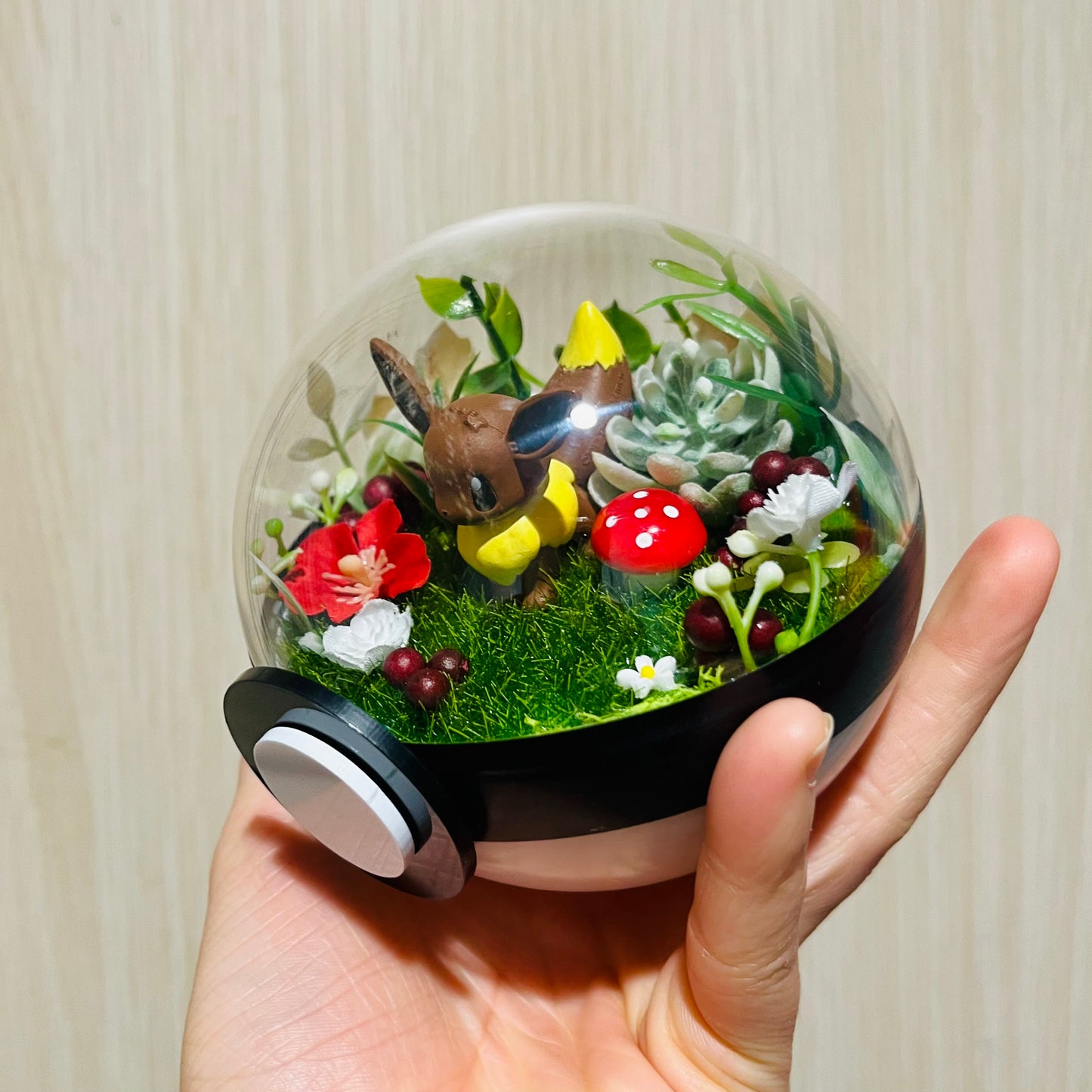 Eevee Garden Pokeball Terrarium