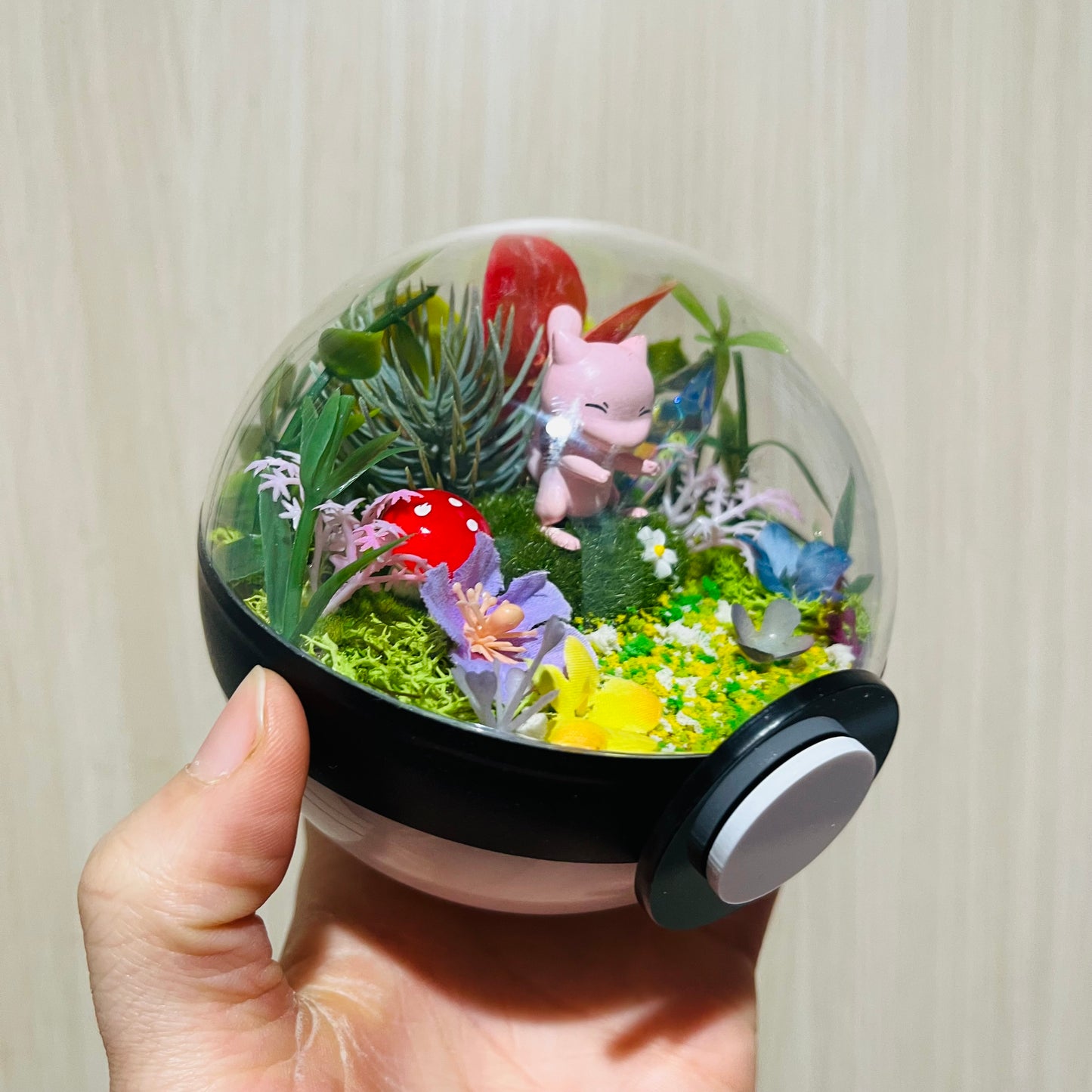 Mew Spring Pokeball Terrarium