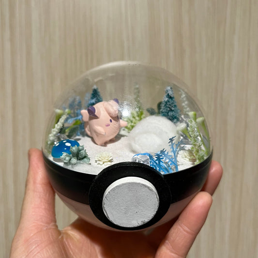 Clefairy Winter Pokeball Terrarium *discount for older design*