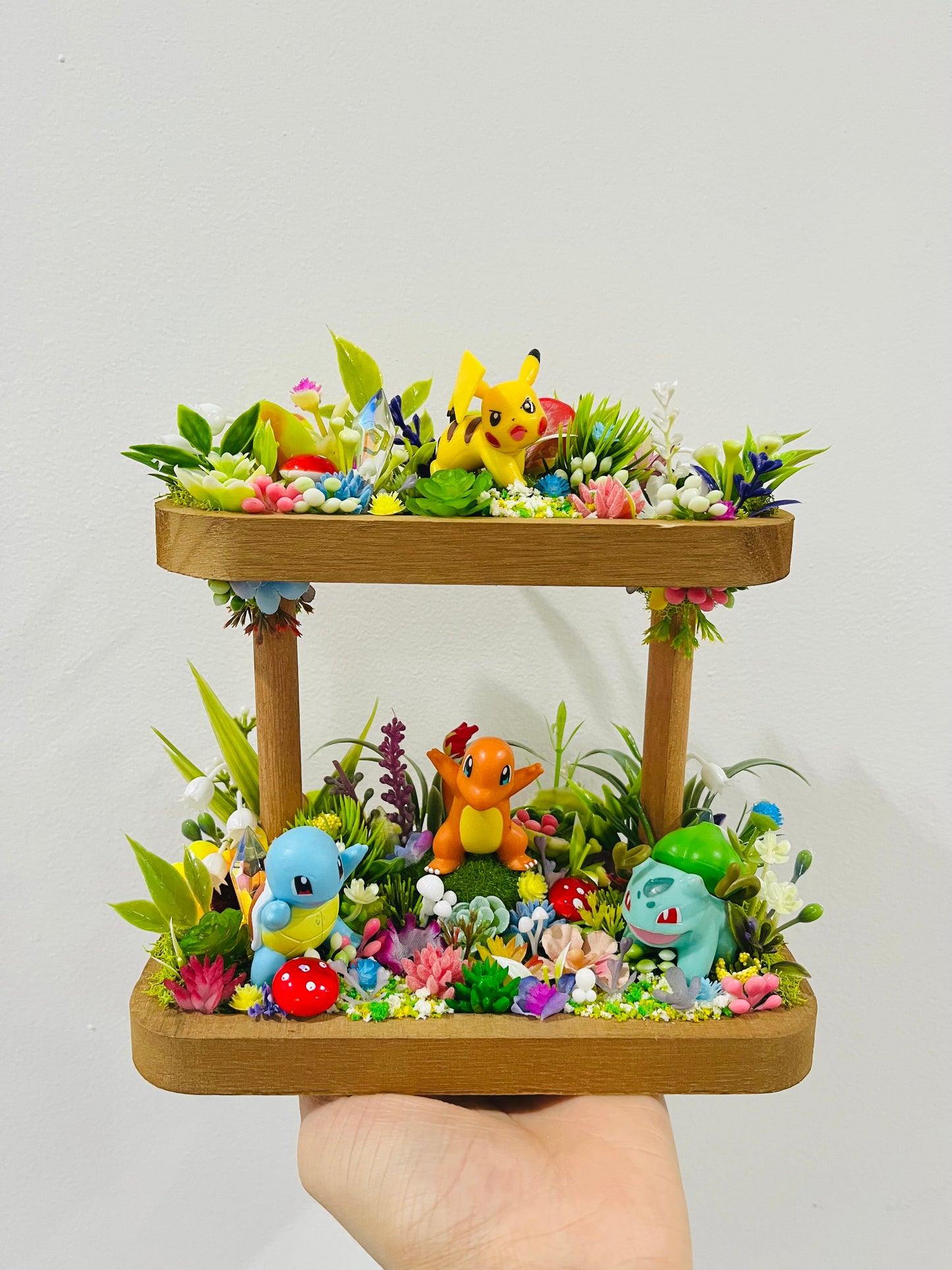 Kanto Starters Terrarium Display