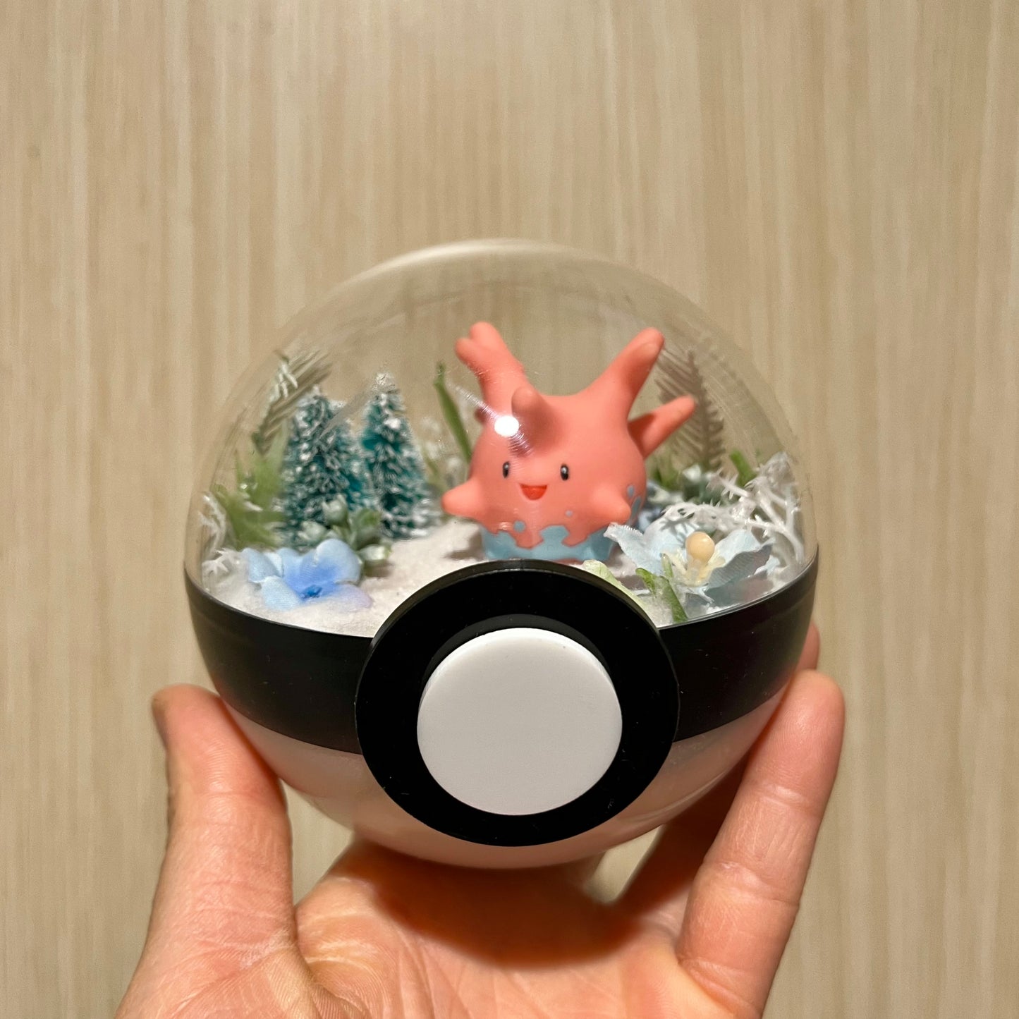 Corsola Winter Pokeball Terrarium