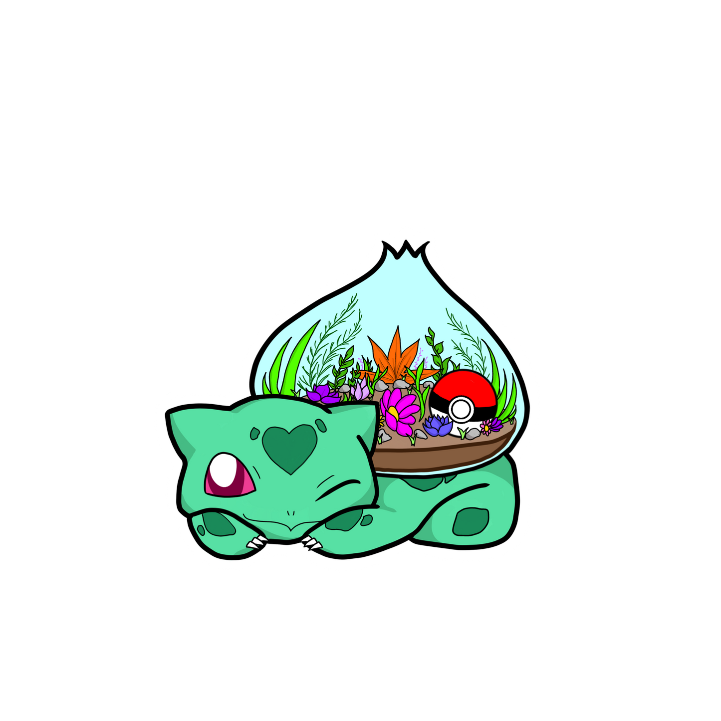 Bulbasaur Terrarium Sticker