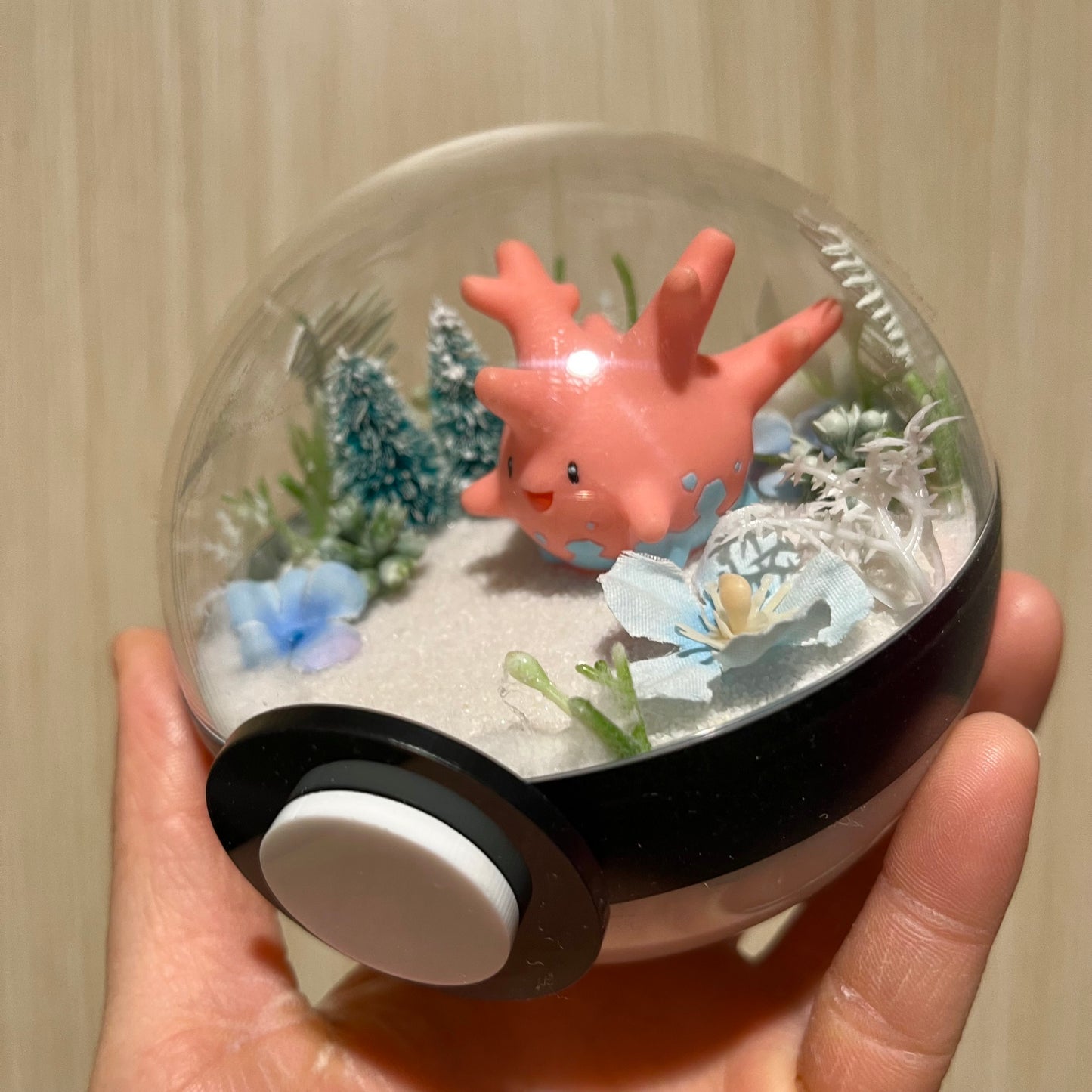 Corsola Winter Pokeball Terrarium