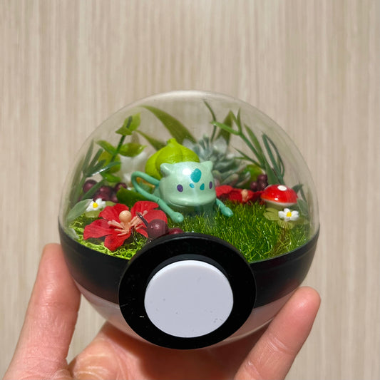 Ditto Bulbasaur Pokeball Terrarium *discount for older design*