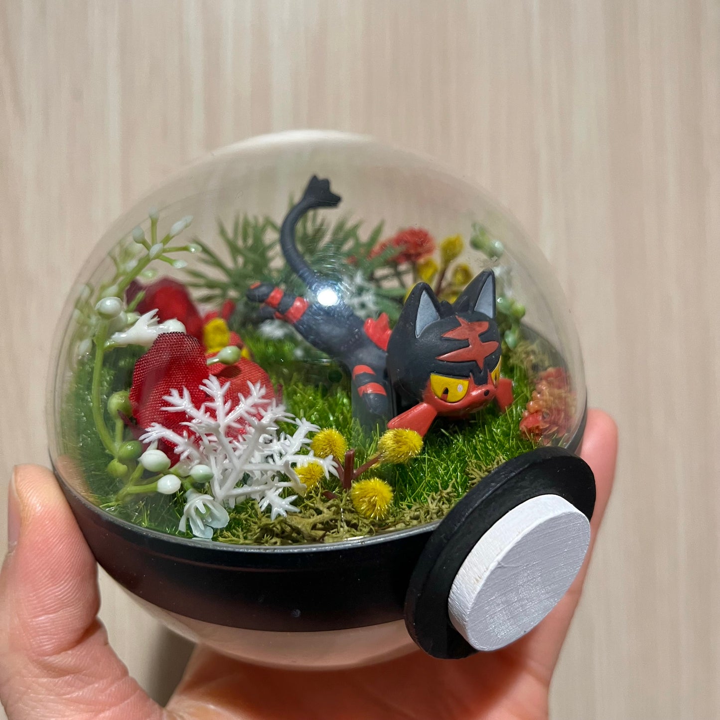 Litten Garden Pokeball Terrarium *discount for older design*