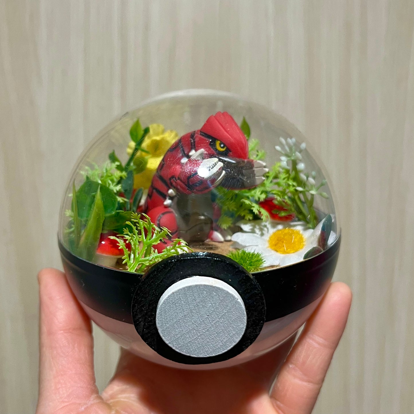 Groudon Pokeball Terrarium *discount for older design*