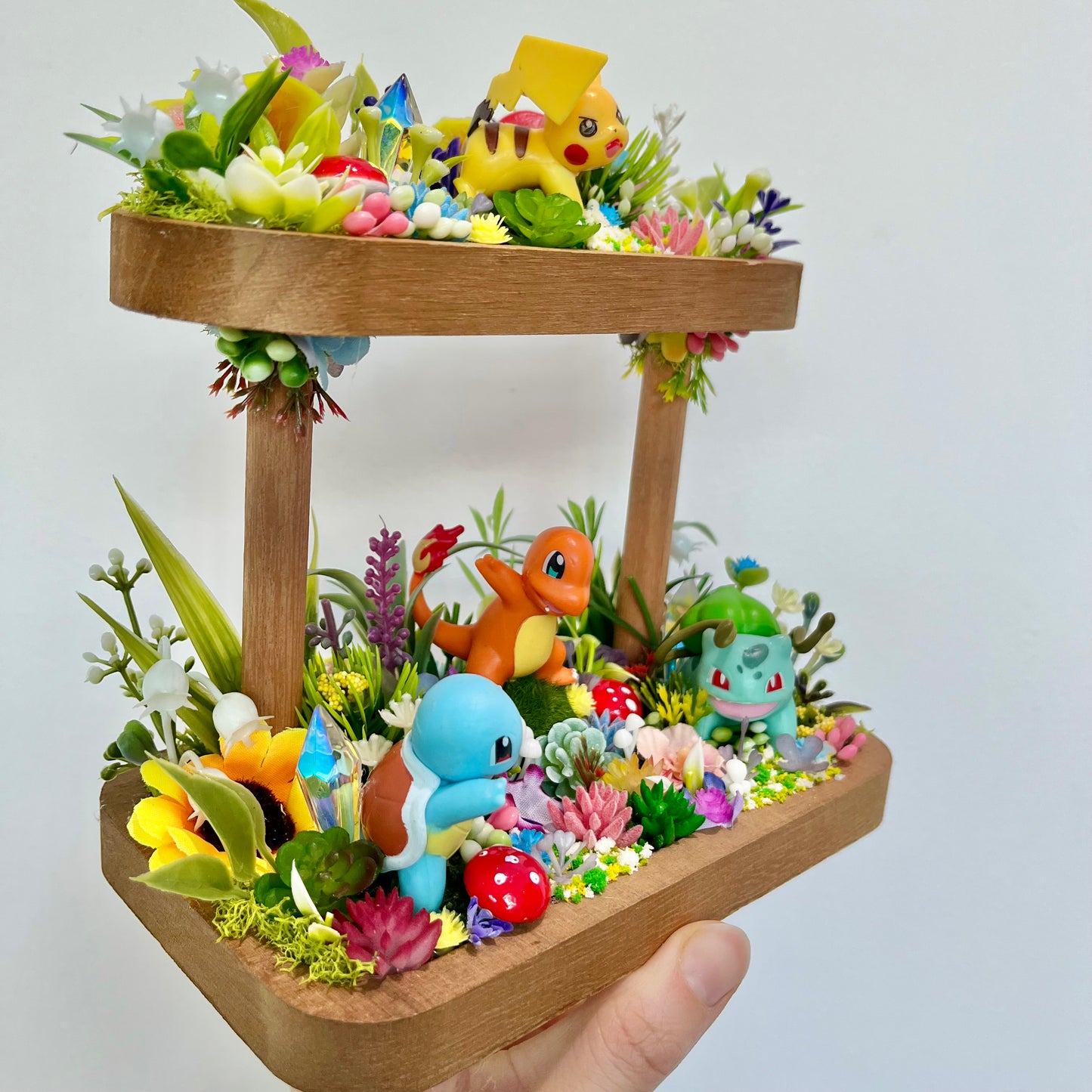 Kanto Starters Terrarium Display