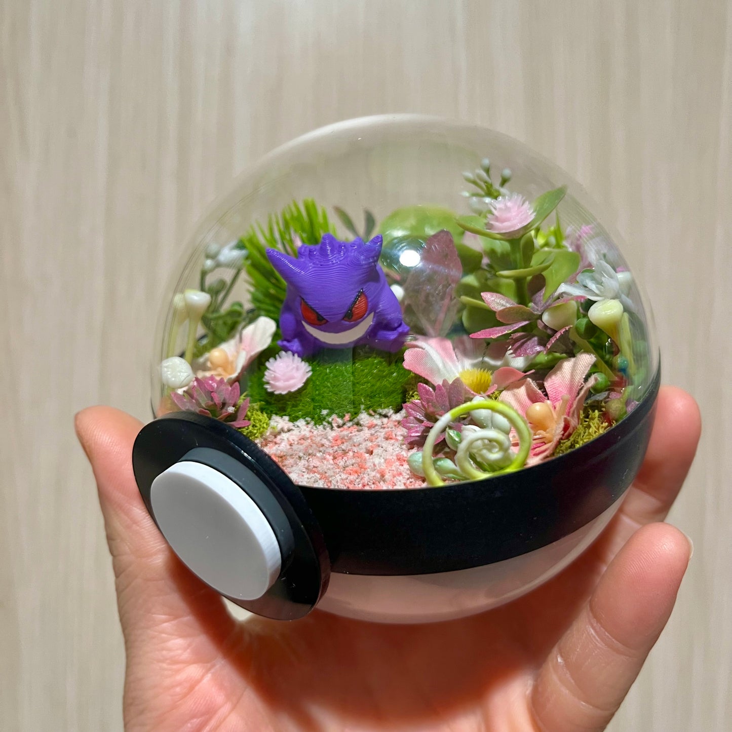 Baby Gengar Garden Pokeball Terrarium