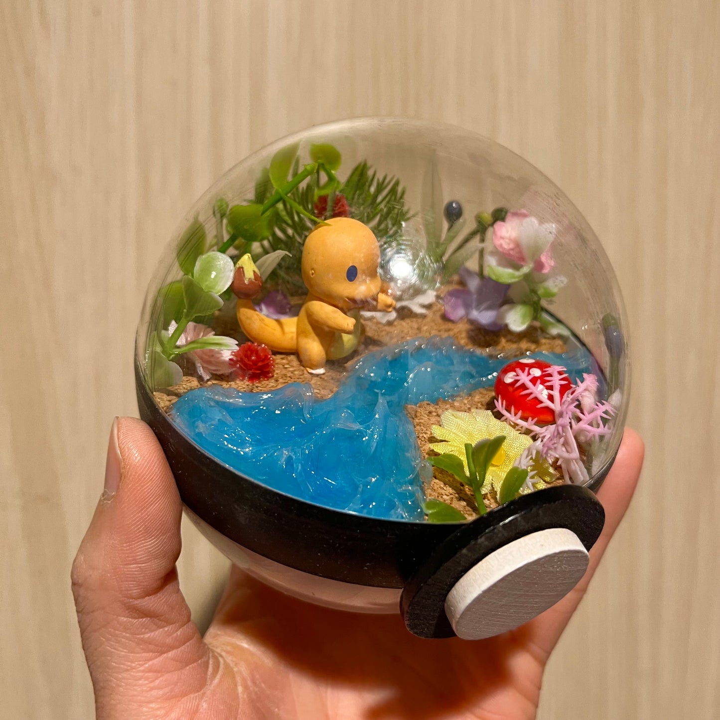 Ditto Charmander Riverside Pokeball Terrarium *discount for older design*