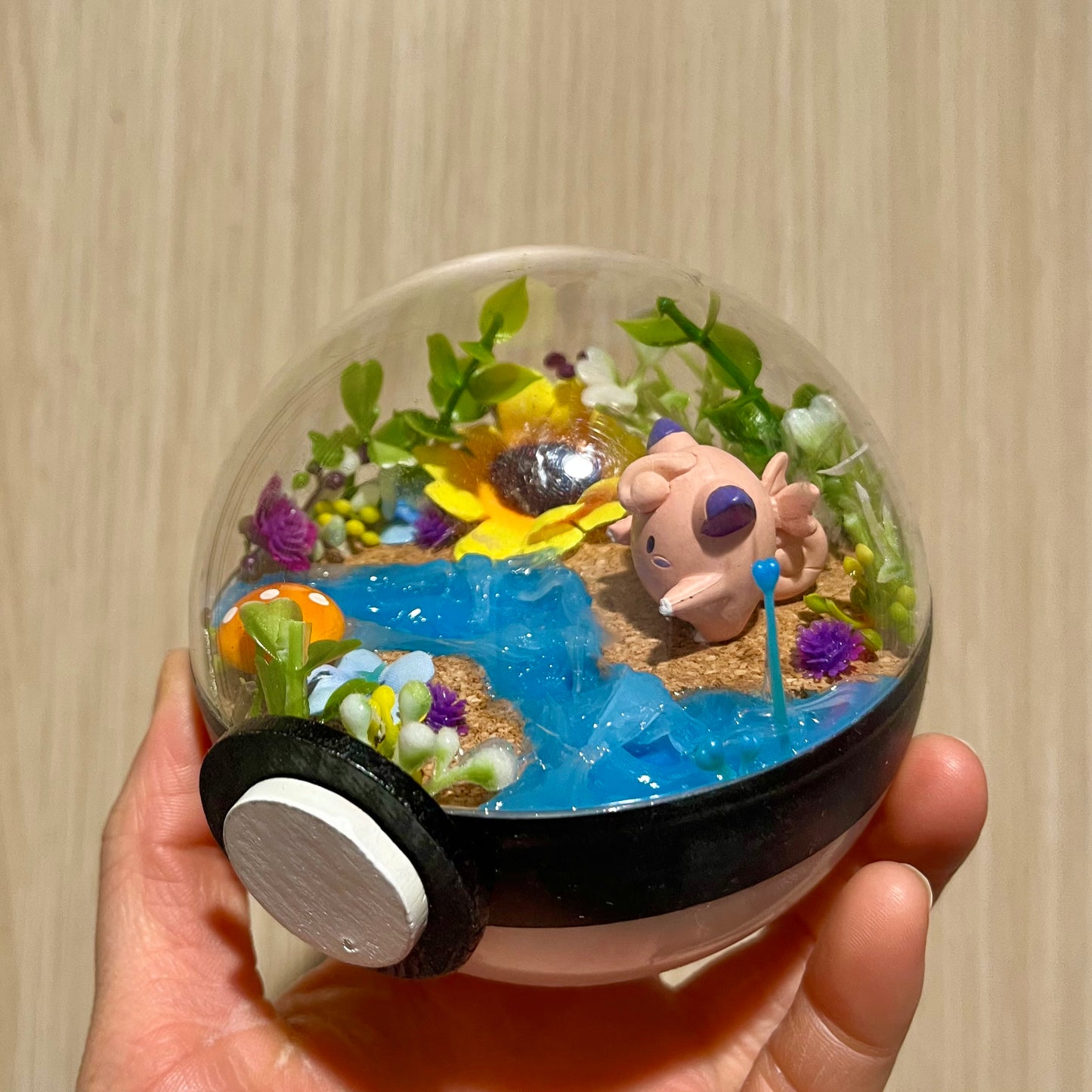 Clefairy Riverside Pokeball Terrarium *discount for older design*