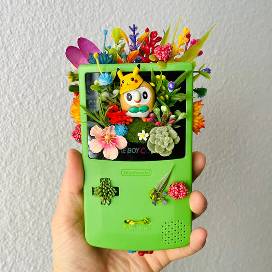 Rowlet Gameboy Terrarium