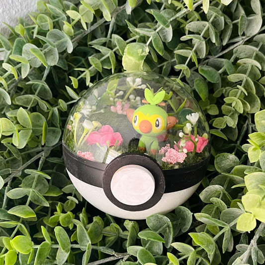 Grookey Pokeball Terrarium