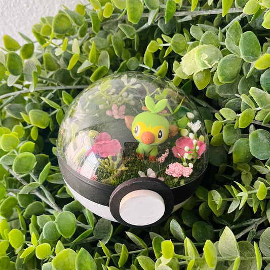 Grookey Pokeball Terrarium
