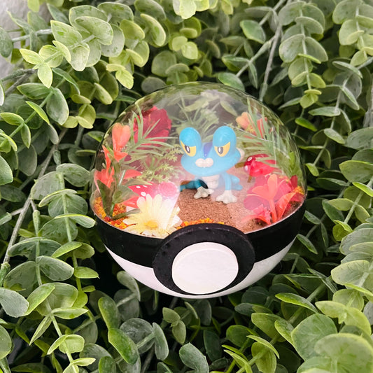 Froakie Pokeball Terrarium