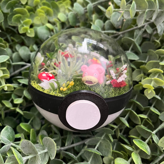 Slowpoke Pokeball Terrarium
