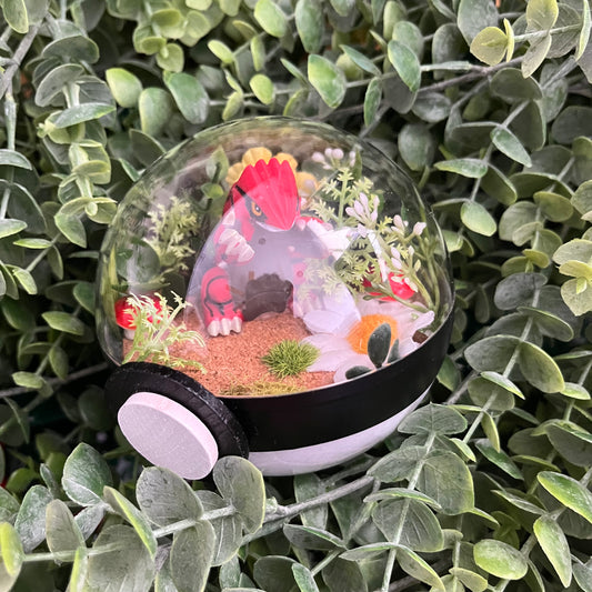 Groudon Pokeball Terrarium