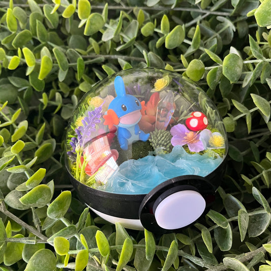 Mudkip Pokeball Terrarium