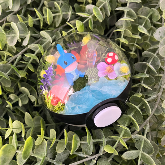 Mudkip Pokeball Terrarium