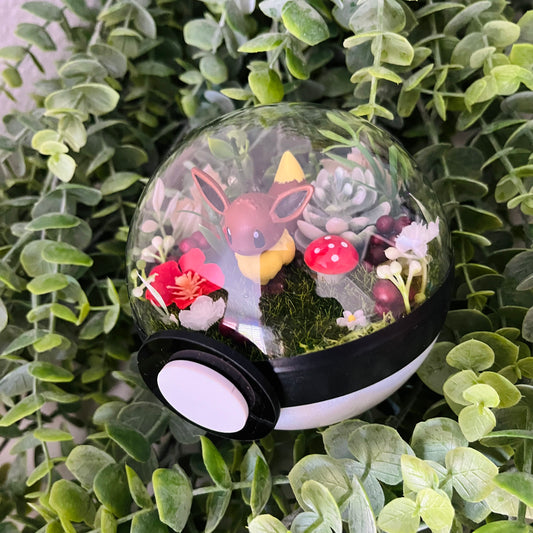 Eevee Pokeball Terrarium
