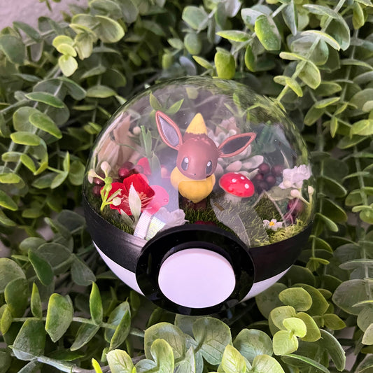 Eevee Pokeball Terrarium