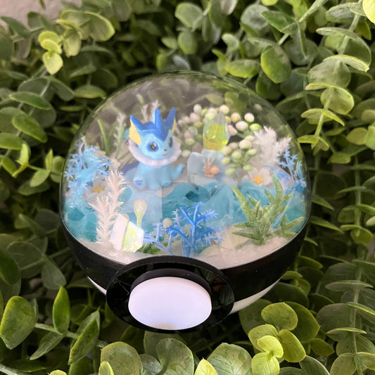Vaporeon Pokeball Terrarium