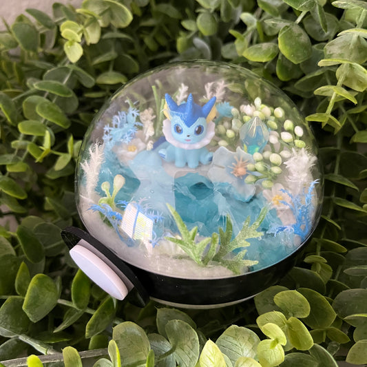 Vaporeon Pokeball Terrarium