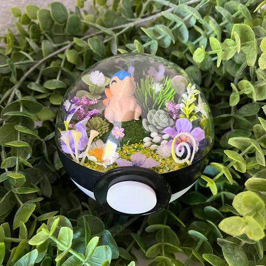 Cyndaquil Pokeball Terrarium