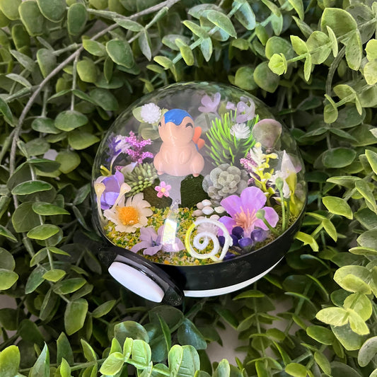 Cyndaquil Pokeball Terrarium