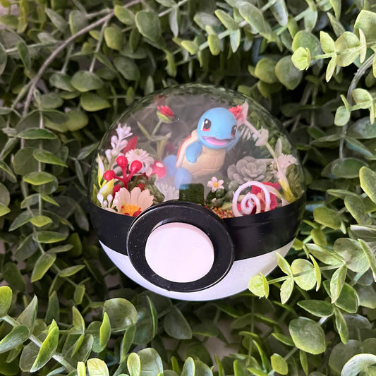 Squirtle Pokeball Terrarium