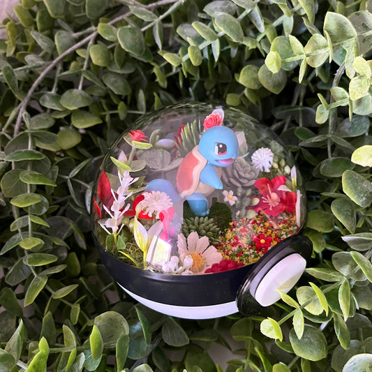 Squirtle Pokeball Terrarium