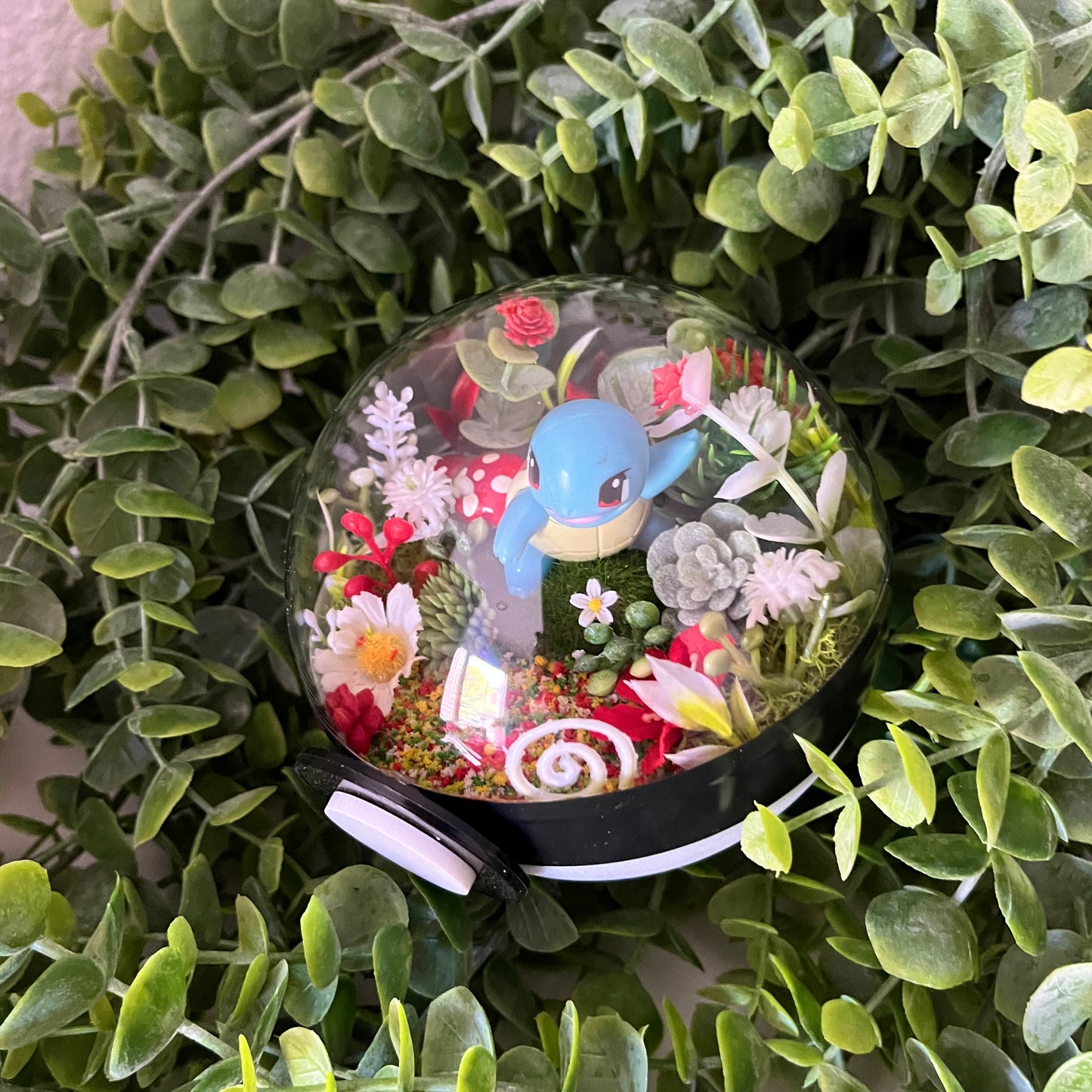 Squirtle Pokeball Terrarium
